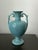 Vintage Royal Haeger Attributed Feather Plume Urn Vase – Mid-Century Turquoise Blue-Green Ceramic, Usa For Sale - Image 6 of 11