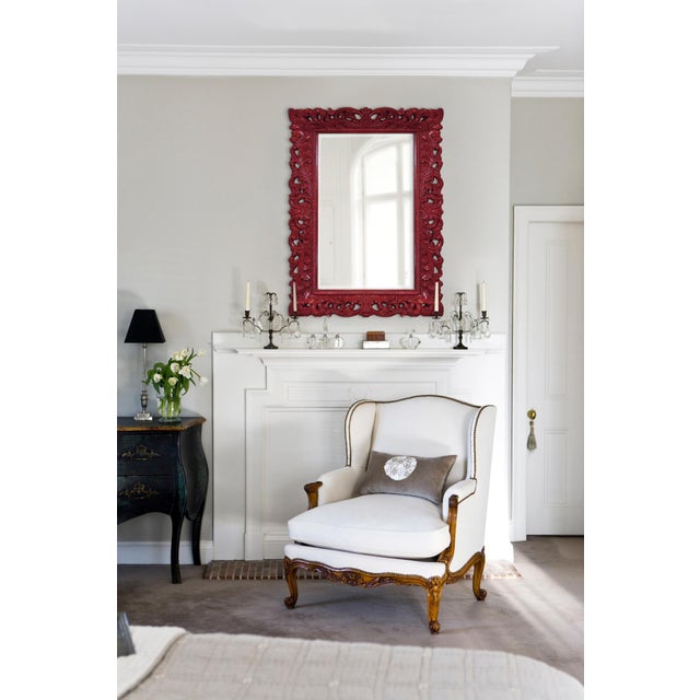 Barcelona Mirror - Glossy Burgundy For Sale - Image 10 of 10