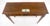 Brown Very Fine Burl Wood Compact One Drawer Tapered Legs 36" Wide Console Table MINT For Sale - Image 8 of 17