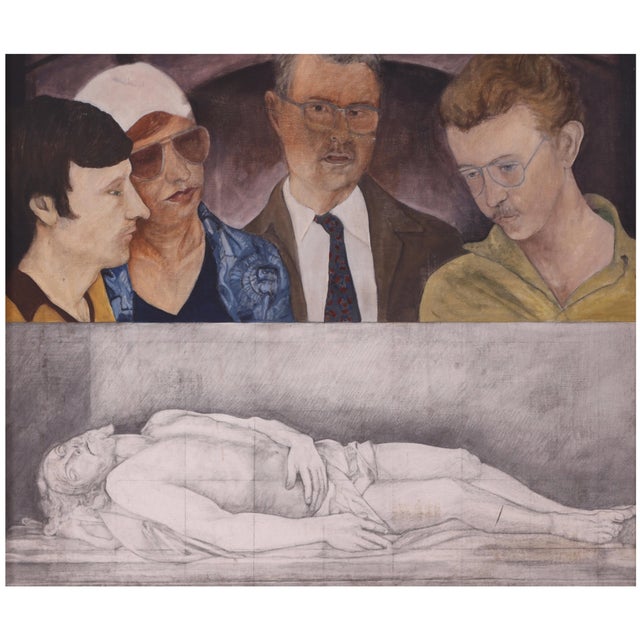 Contemporary Entombment (Contemporary Oil Painting), Ann Henderson For Sale - Image 3 of 3