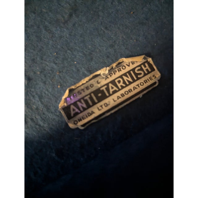 Brown 1881 Rogers Silverware Cabinet or Jewelry Cabinet For Sale - Image 8 of 9