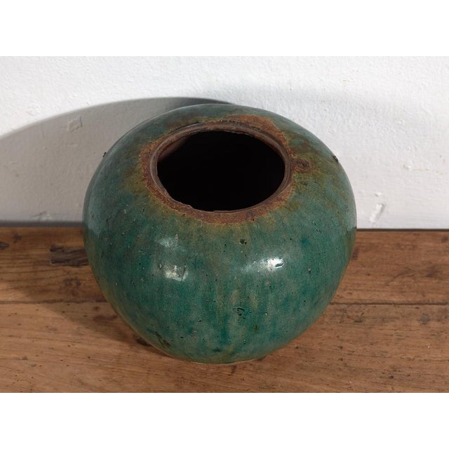 Small Antique Ceramic Vase For Sale - Image 4 of 6