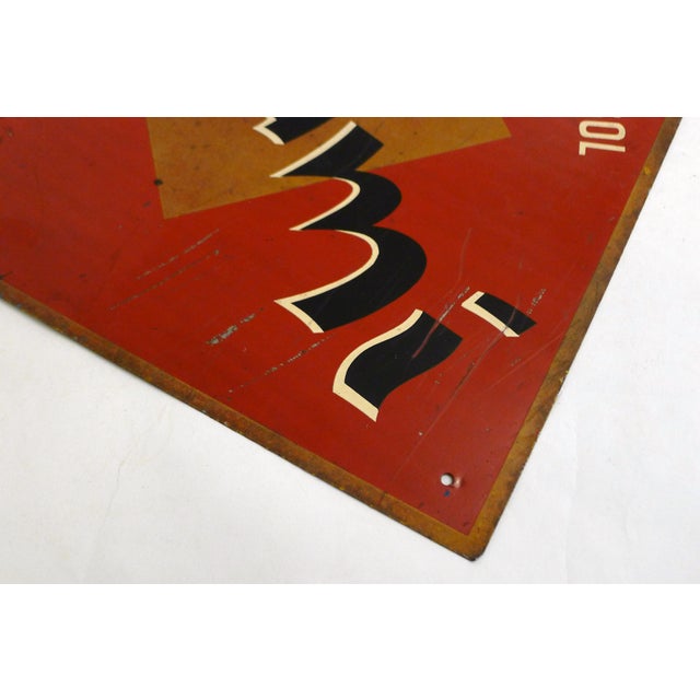 Mid-Century Dalami Advertising Sign in Sheet Metal, France, 1950s For Sale - Image 4 of 13
