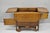 Antique Arts & Crafts Oak Wood Rolling Bar Cart Liquor Cabinet by Lammert's For Sale - Image 4 of 18