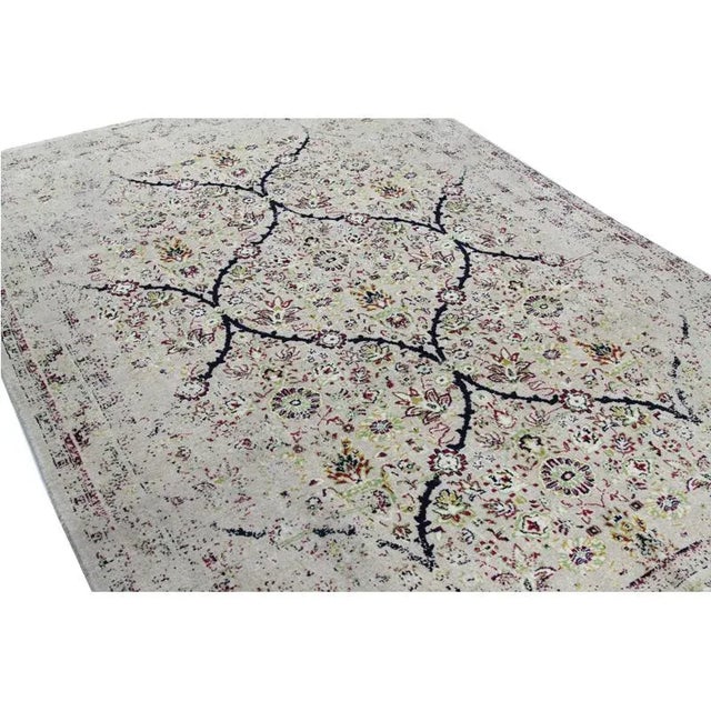 Textile Persian Shiraz Area Rug 6'6"x9'4" For Sale - Image 7 of 11