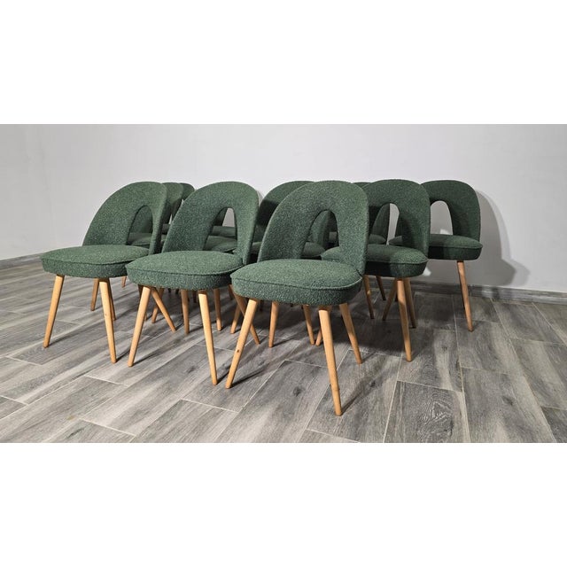 Vintage Dining Chairs by Antonin Suman, 1960s, Set of 12 For Sale - Image 10 of 10