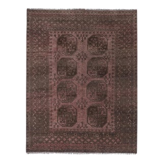 Handknotted Afghan Turkomen Ersari Rug 6'6'' X 8'2'' For Sale