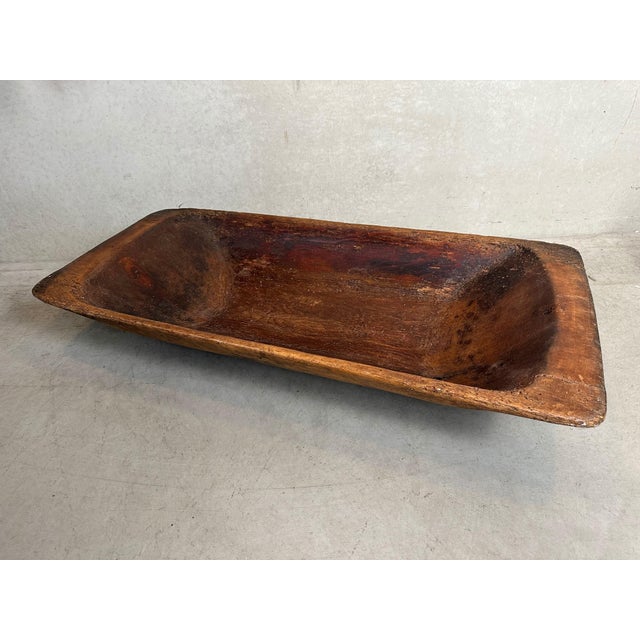 Brown X19th-Century Antique Wooden Trough, 1890s For Sale - Image 8 of 8