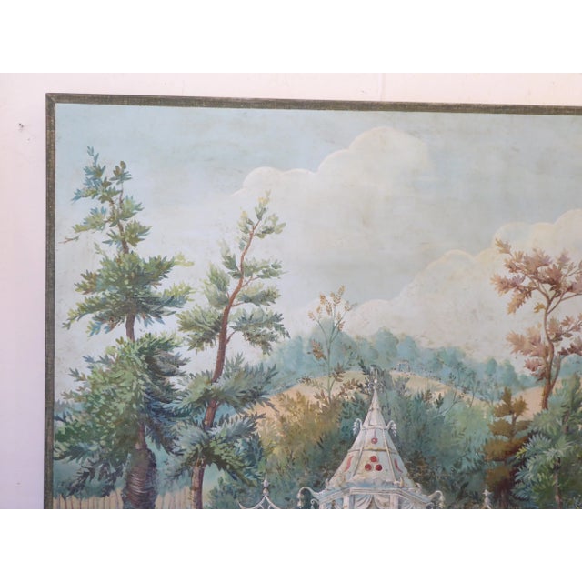 Late 20th Century Vintage Zuber Style Painting For Sale - Image 5 of 9