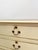 Beige Vintage Provincial Chest of Three Drawers Storage Wood Dresser Lock/Keys For Sale - Image 9 of 11