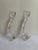 Art Deco Vintage 1980s Nachtmann Germany "Duetto" Crystal Carved 6"high Candleholders Set of Two(2) For Sale - Image 3 of 17