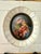 Antique Italian Miniature Porcelain Plaque Hand-Painted Madonna and Child in Bone Frame For Sale - Image 4 of 9
