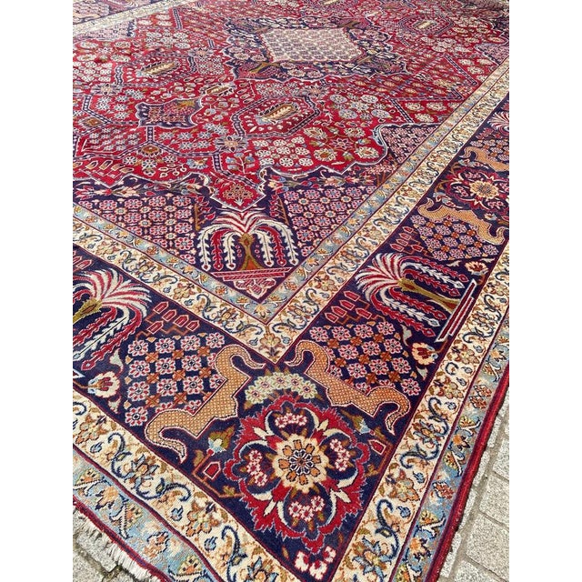 Mid-Century Tabriz Rug, 1950s For Sale - Image 4 of 18