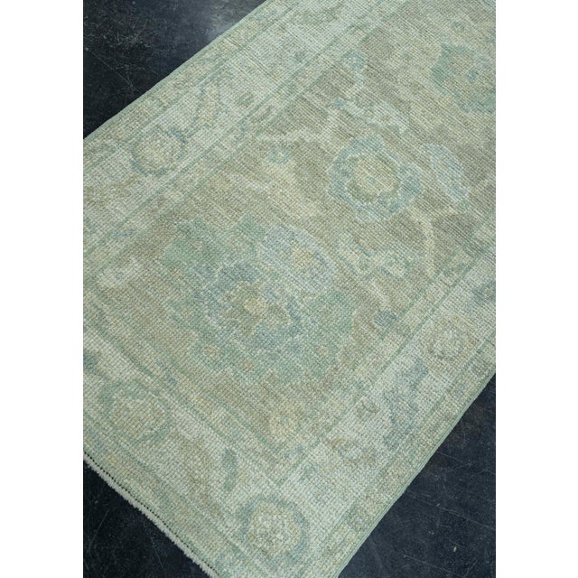 Brown Turkish Oushak Rug 2'6" x 8'8" #19421 For Sale - Image 8 of 8