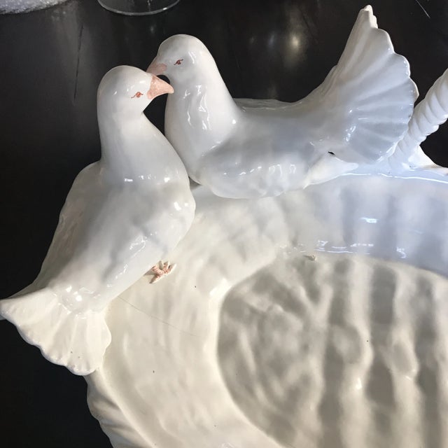 Vintage Ceramic Dove Basket For Sale - Image 10 of 11