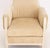 Lewis Mittman Lewis Mittman Art Deco Style Beige Fabric Upholstered Easy Arm Chair For Sale - Image 4 of 10