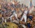 Large Hand-Painted Wall Charger Plate Depicting Waterloo Battle with Napoleon by Jean Antoine Mertel, 1866 For Sale - Image 13 of 18
