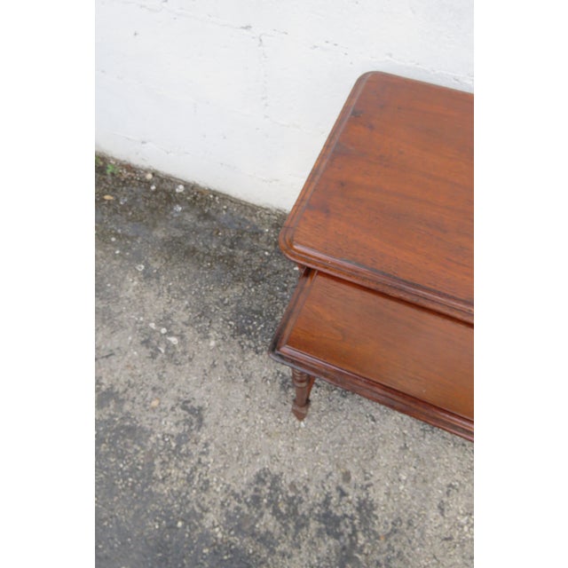 Early 1900s Mahogany Nesting Side End Tables Set of Three 6225 For Sale - Image 9 of 18