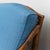 Wood 2-Seater Sofa in Vienna Straw and Blue Fabric, 1960s For Sale - Image 7 of 12