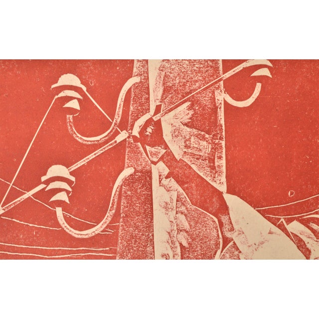 Albert Goltjakov, Electricians, 1959, Monotype For Sale - Image 4 of 5