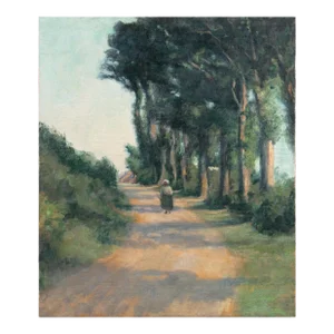 'Eucalyptus Road, Sunset', Early 20th Century, American Impressionist Landscape