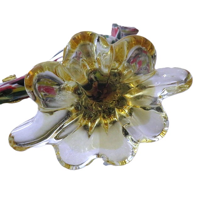 Late 20th Century Pair of Large 16" Murano Confetti Glass Pheasant Bird Sculptures Figurines Italian For Sale - Image 5 of 5