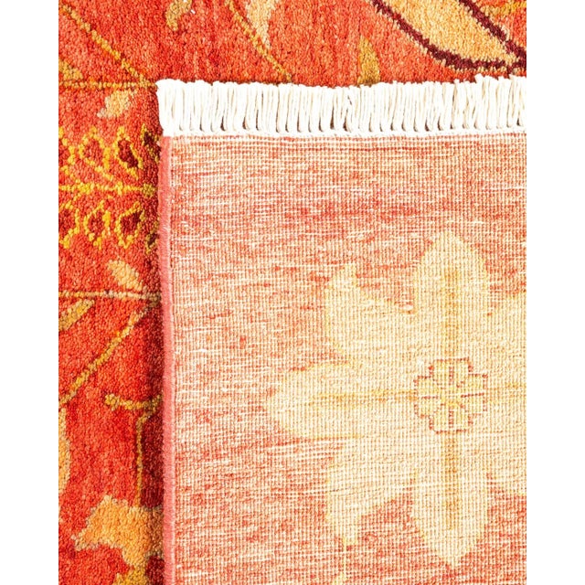 2000 - 2009 Eclectic, One-of-a-Kind Hand-Knotted Area Rug - Orange, 12' 3" x 17' 10" For Sale - Image 5 of 8