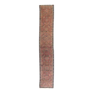 Narrow Long Karabagh Antique Runner - 2'3" x 16'3" For Sale