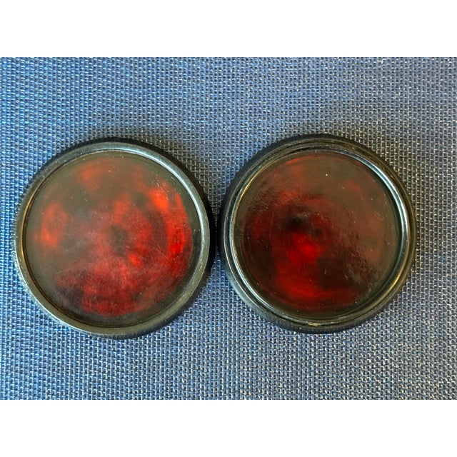 19th Century Circular Hand-Painted Ebonized Box Depicting an Aristocrat Man For Sale - Image 4 of 4