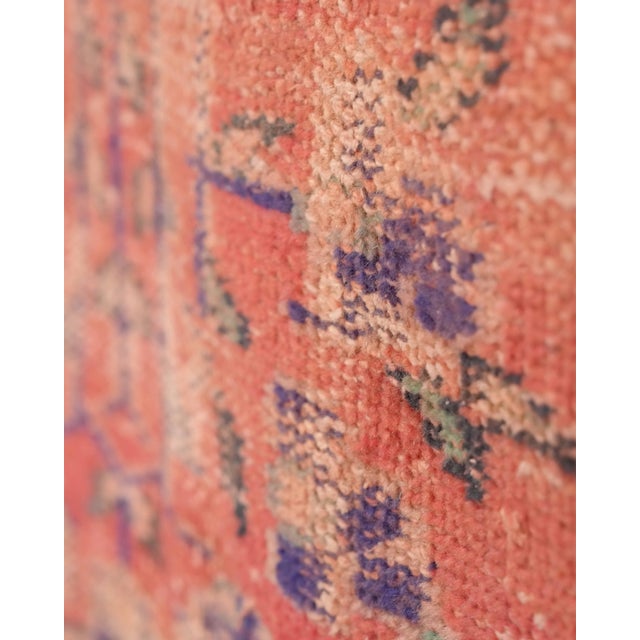 1970s Vintage Turkish Oushak Handmade Wool Cotton Red Area Rug For Sale - Image 11 of 11