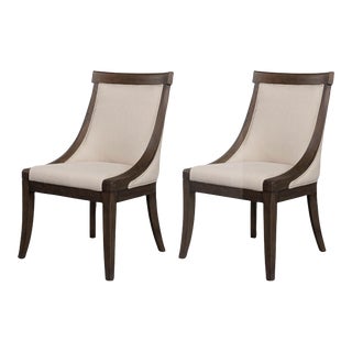 Contemporary Ash Dining Chairs - a Pair For Sale