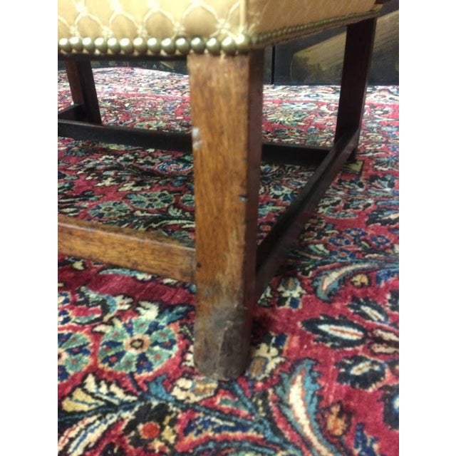 Vintage Arm Chair, Accent Chair, Gold Upholstery For Sale - Image 9 of 14
