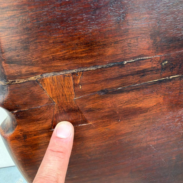 A Fine Antique George III Mahogany Carved Pie Crust Tilt Top Tea Table, 18th Century For Sale - Image 16 of 18