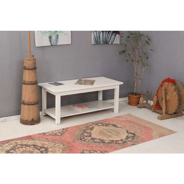 Mid 20th Century Vintage Decorative Turkish Runner Rug For Sale In Los Angeles - Image 6 of 7