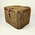 1980s Vintage Boho Chic Arts & Crafts Coastal Woven Jute Wicker & Bentwood Storage Lidded Basket For Sale - Image 9 of 15