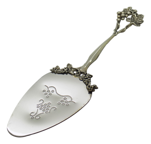 Vintage Italian Silver 800 Cake Server with Grape Design by Conti Marco, Arezzo, 1970s