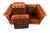 Auburn Danish Chesterfield Leather Loveseat Sofa For Sale - Image 8 of 10