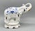 Fitz and Floyd Chinoiserie Blue & White Porcelain Elephant Figurine With Gilt Accents - Blue Onion Style, Hollywood Regency, Mid-Century For Sale - Image 4 of 10