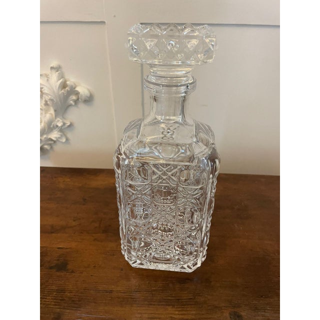 Antique Edwardian Cut Glass Decanter, 1900 For Sale - Image 9 of 9