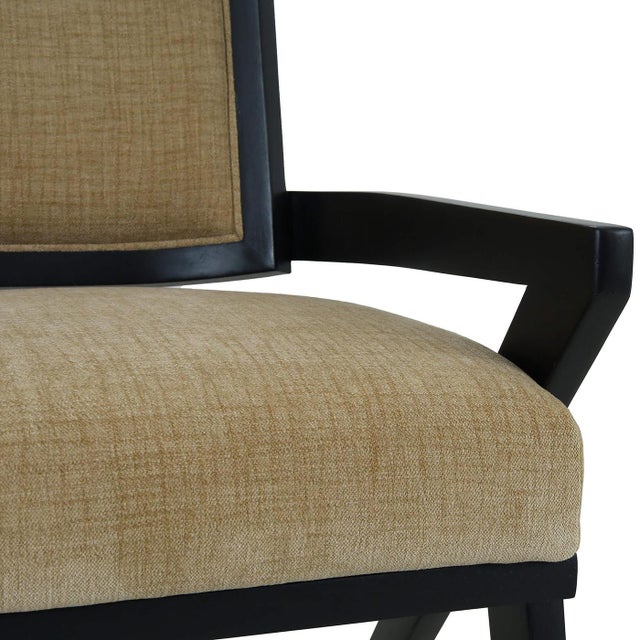 Black Mid-Century Modern Dining Armchair For Sale - Image 9 of 11