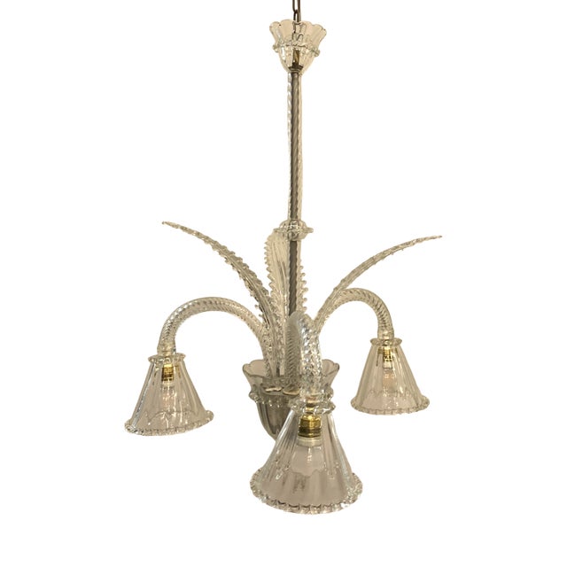 Vintage Chandelier attributed to Angelo Seguso for Seguso, 1950s For Sale