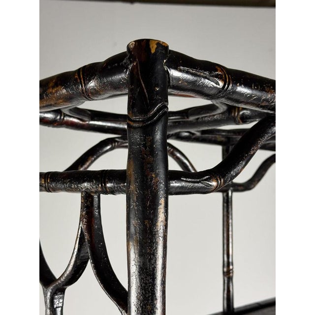 Black Bookcase in Faux Bamboo For Sale - Image 11 of 18