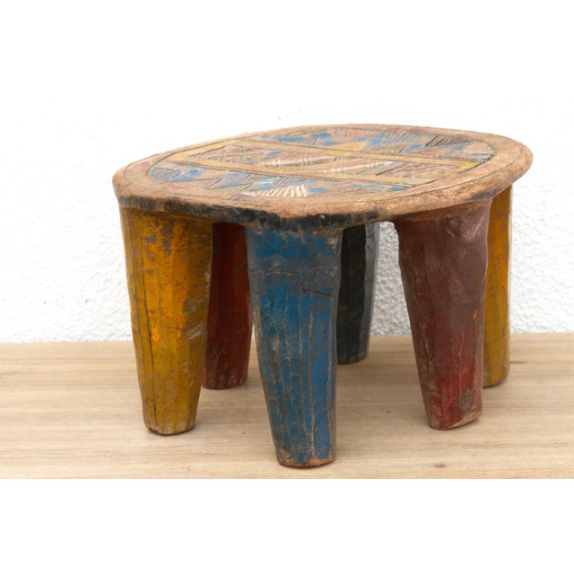 Vintage Nupe Stool, Tribal Celebration For Sale - Image 4 of 7