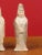 Mid 20th Century Chinese Qing Dynasty Small Hand Painted Terracotta Statues - a Pair For Sale - Image 11 of 13