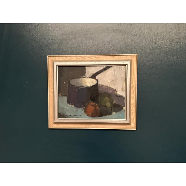 Bengt Hillgrund, Pan and Fruits, 1961, Oil on Canvas, Framed For Sale - Image 10 of 18