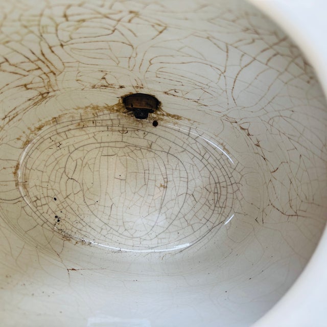 Antique English Staffordshire Brandy Ceramic Barrel Dispenser, Circa 1900 For Sale - Image 10 of 14