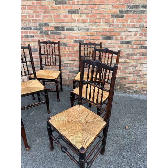 Antique English Spindle Back Chairs For Sale - Image 14 of 16
