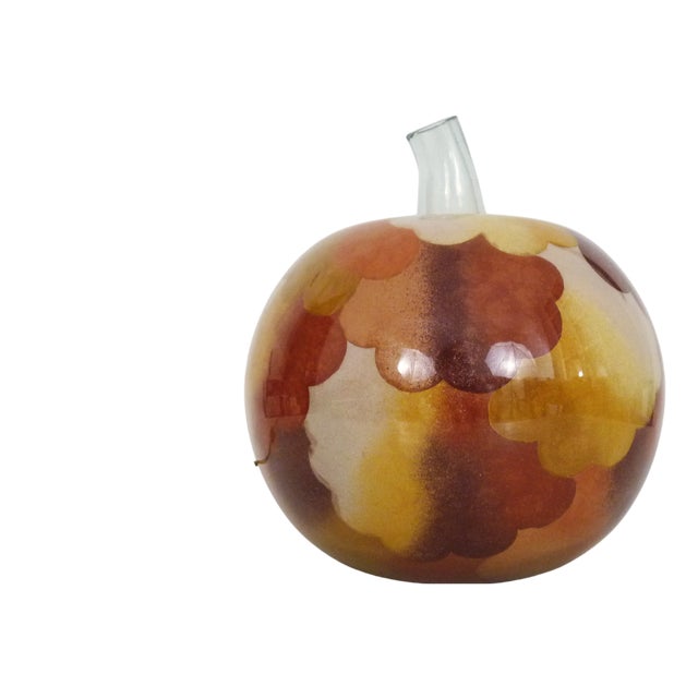 Apple-Shaped Blown Glass Table Lamp, 1970s For Sale