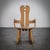 A rare brutalist rocking chair by belgian designer de puydt, crafted from solid oak in the 1970s. Defined by its...