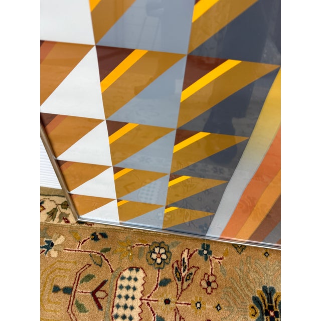 Diminishing Patterns II Optical Signed Artwork, Circa 1970's For Sale - Image 10 of 12